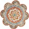 Edge Collections - 4' - Orange - Vibrant Scalloped Edge Area Rug - 1 Piece